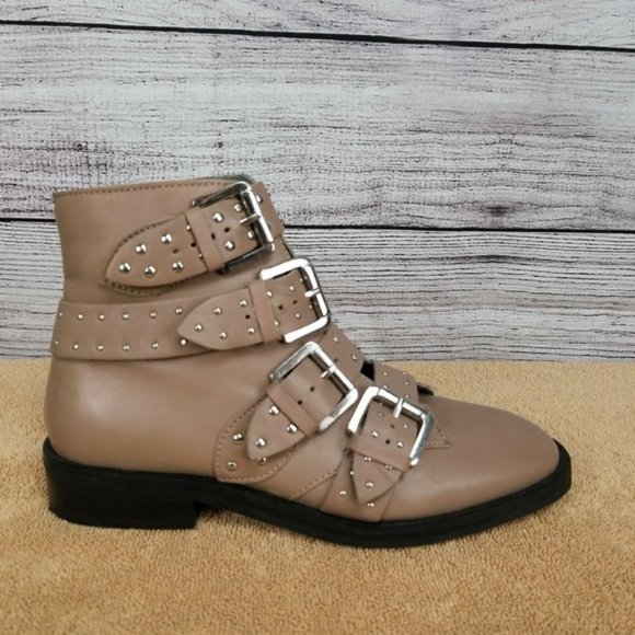 Topshop Shoes - NEW TOPSHOP Ankle Moto Boots Studded Booties Shoes